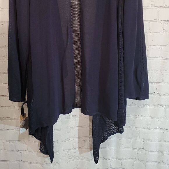 Emaline woman plus size 1X navy blue cardigan NWT - Picture 10 of 10